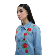 embroidered shacket womens