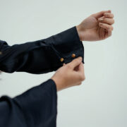 navy blue designer shirt