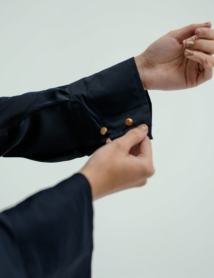 navy blue designer shirt