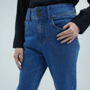 flare blue jeans